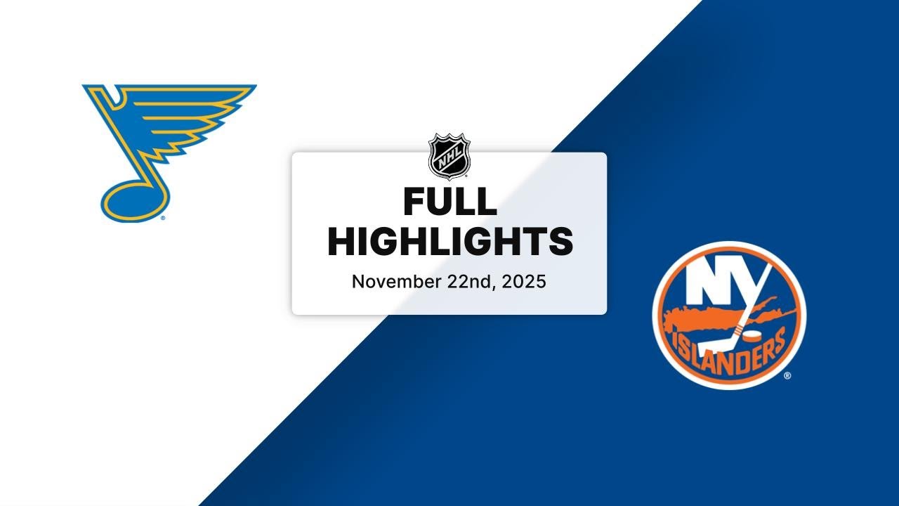 NHL Highlights | Blues vs. Islanders | November 22, 2025