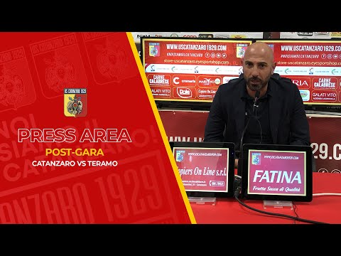 Press Area | Mister Calabro nel post partita di Catanzaro - Teramo