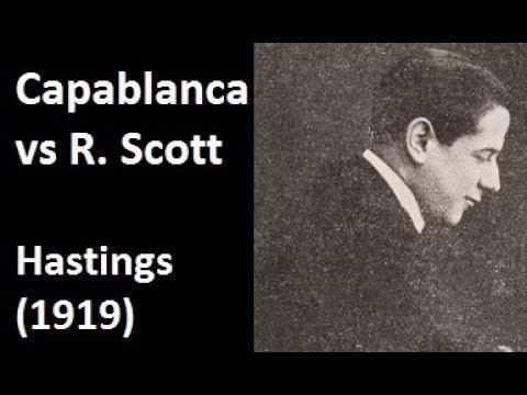 Jose Capablanca vs Roland Scott - Hastings (1919) #4
