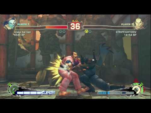 snake bal lian (Claw) VS. STRIPFIGHTERIV (Dan) - SSF4 720p HD