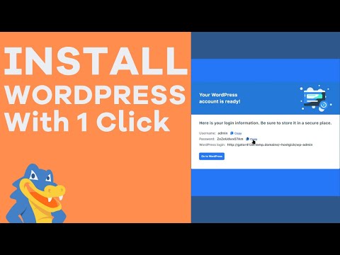 How to Easily Install WordPress With 1 Click -...