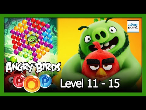 Angry Birds POP! Bubble Shooter Level 11 - 15 | Puzzle Games | @GamePointPK ​