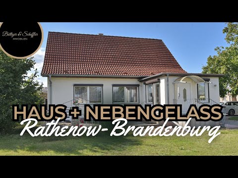 Familie, Hobby & Beruf  unter einem Dach! Einfamilienhaus mit Nebengelass in Rathenow - Brandenburg