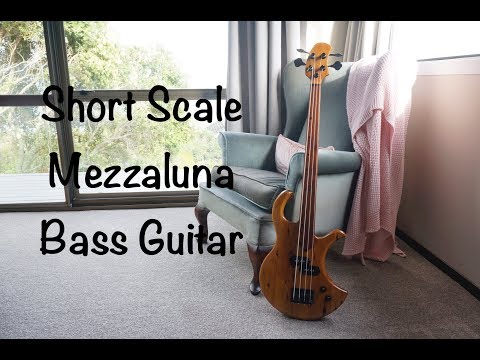 Short Scale Mezzaluna Bass Guitar Build