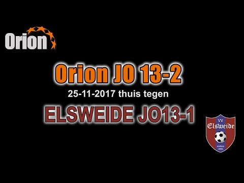 Orion JO13-2 vs Elsweide JO13-1: 7e wedstrijd najaarscompetitie 2017 (HD)