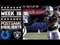Colts vs. Raiders | NFL Week 16 Game Highlights