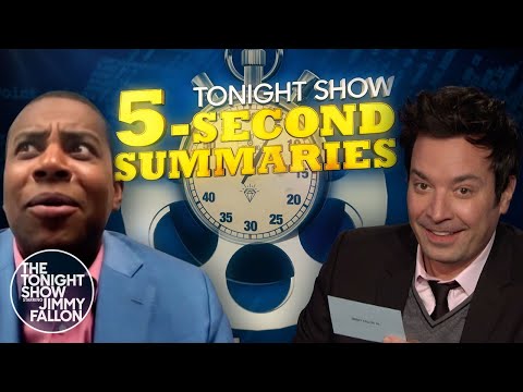 吉米挑戰凱南，讓他在五秒內猜出標誌性的電影和電視節目。 (Jimmy Challenges Kenan to Guess Iconic Movies and TV Shows in Five Seconds or Less)