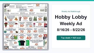 Hobby Lobby Weekly Ad (8/16/26 - 8/22/26) Top Deals