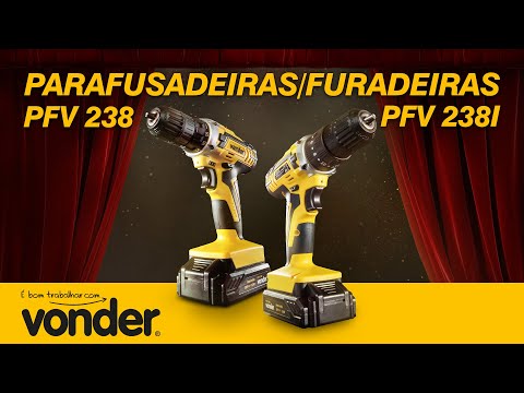 Parafusadeiras Furadeiras PFV 238 e PFV 238I - VONDER