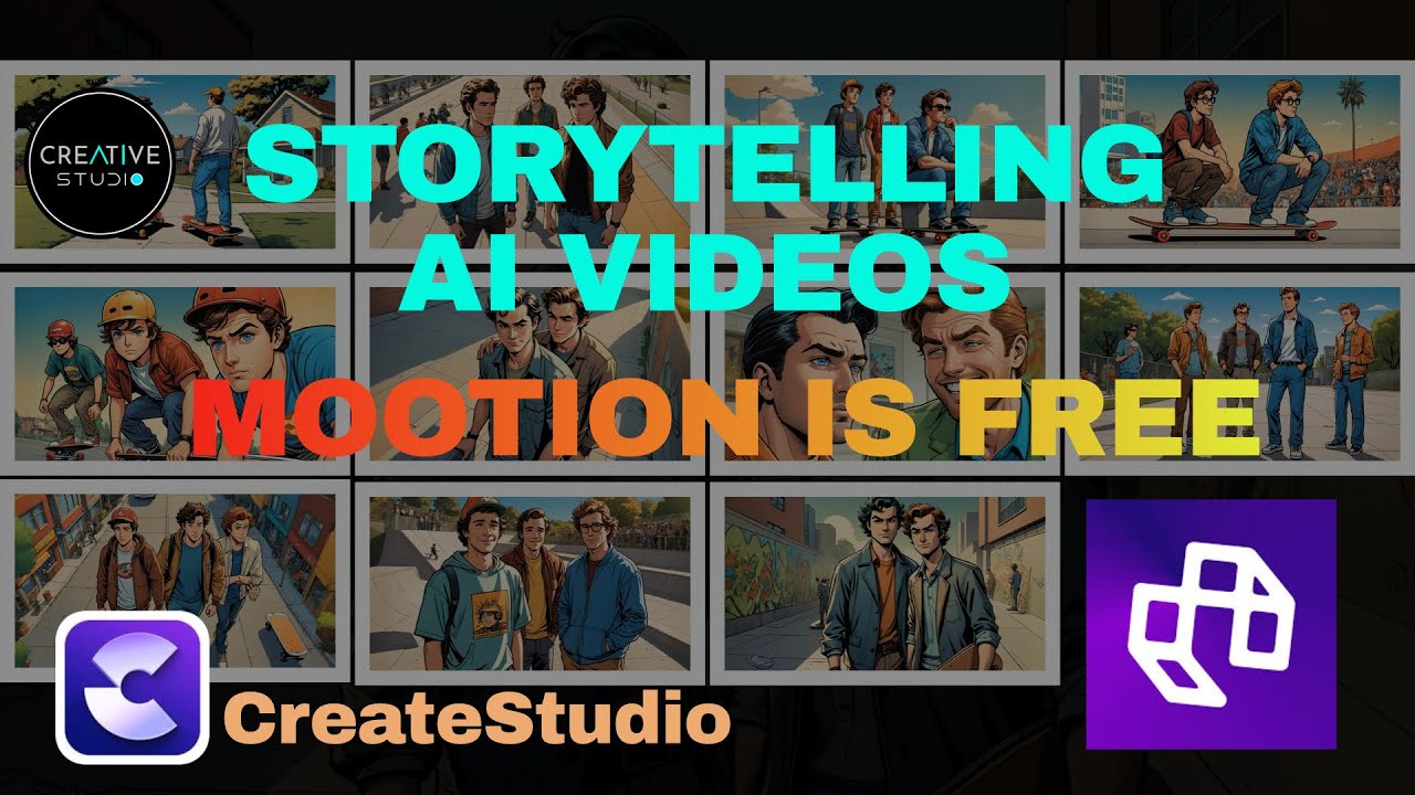MOOTION FREE TUTORIAL - Storytelling AI Video - CreateStudio 3.0
