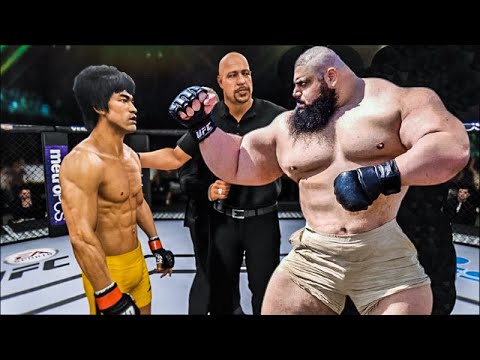 BRUCE LEE VS IRANIAN HULK SAJAD GHARIBI | UFC 4 BRUTAL FIGHT | UFC 4 | UFC 4 2022 | EA SPORTS UFC 4