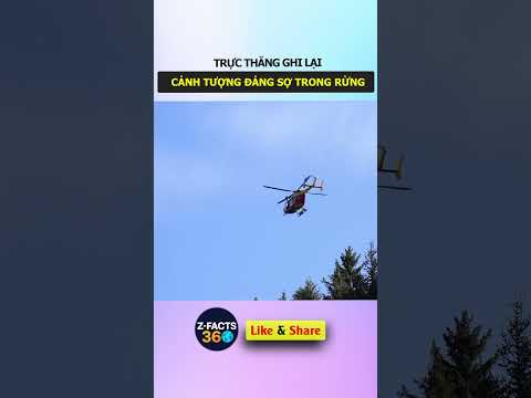 Trực thăng làm nhiệm vụ ghi lại cảnh tượng đáng sợ trong rừng #shorts
