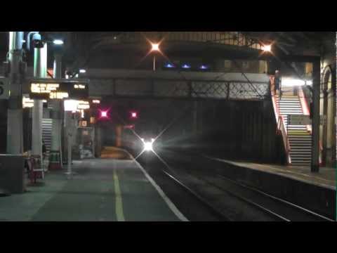 LONG LIVE THE AC'S 86607/86632 4M11 liner passing Preston 10th Feb. 2012