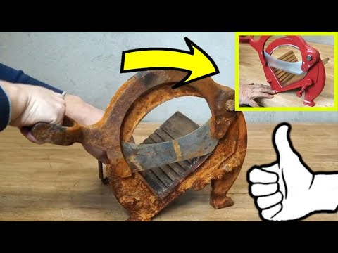​Made from old as new​ Rusty Bread Cutter Restoration