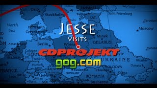Jesse Goes to CDProjekt- GoG.com ROCKS! (and 300,000 subs contest)