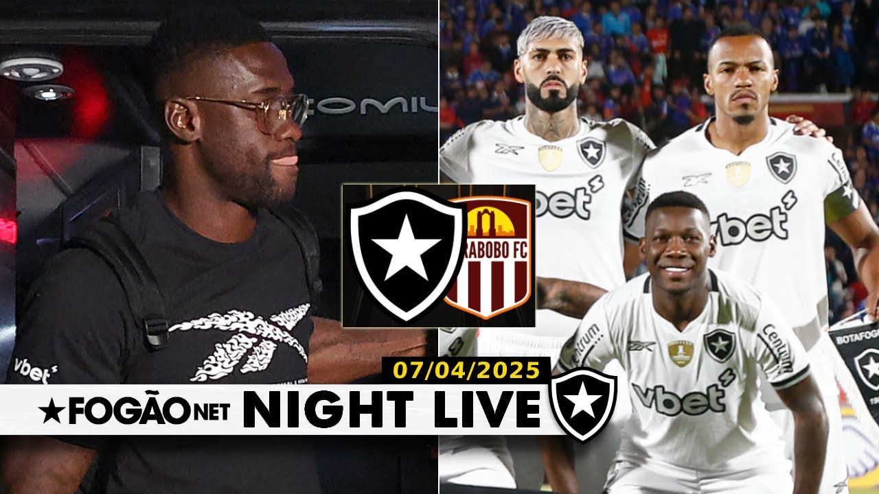 NIGHT LIVE | Botafogo sonda mercado por reposição para Bastos; qual time enfrenta o Carabobo?