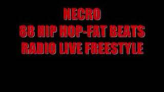 NECRO / 88 HIP HOP-FAT BEATS RADIO LIVE FREESTYLE