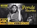 Parasakthi Tamil Movie Songs Porule Illaarkku Video Song 4K Sivaji Ganesan 4k HD Video Songs