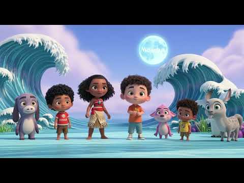 🎵 23 Moana’s Moonlight Waves 🌙🌊 | Ocean Lullaby Song | Nursery Rhymes & Kids Songs