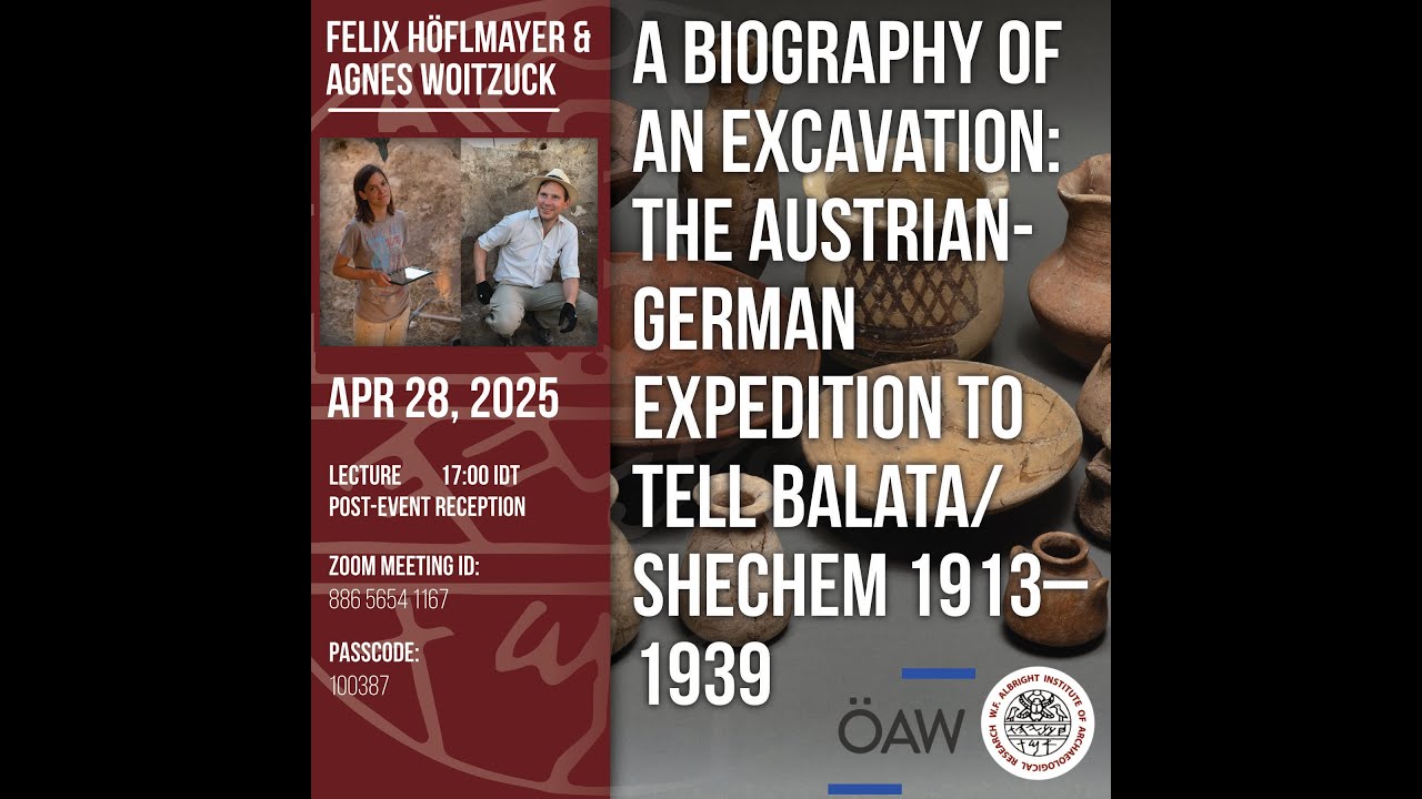 Felix Höflmayer & Agnes Woitzuck - A Biography of an Excavation