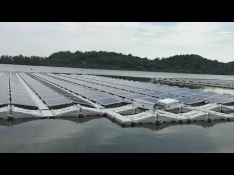 World’s largest floating solar test-bed in Singapore