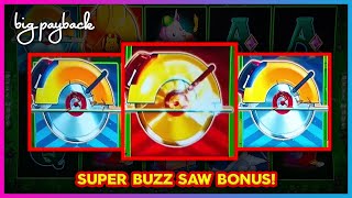 SUPER BUZZ SAW BONUS! Huff N' Even More Puff Slots!!!