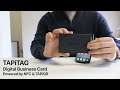 TAPiTAG White & Black print | Digital Business Card | NFC & QR