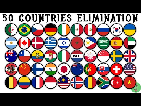 50 Countries Elimination Marble Race \ Marble Race King