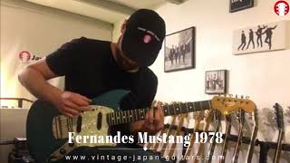Video thumbnail for Fernandes stone logo - Mustang FMT50 - 1978 - made in japan - vintage japan guitars by Vintage JapanGuitar