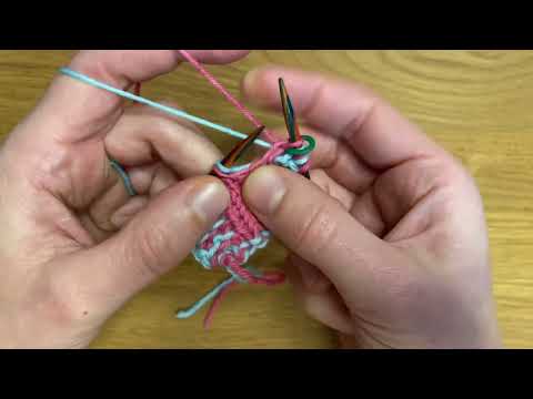 DIY Stricken: Double Face Fadenführung