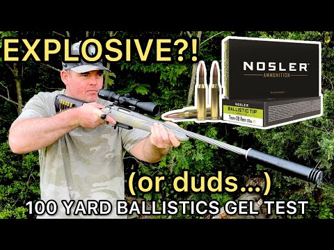 7mm-08 EXPLODER?! Nosler Ballistic Tip Ballistics Gel Ammo Test