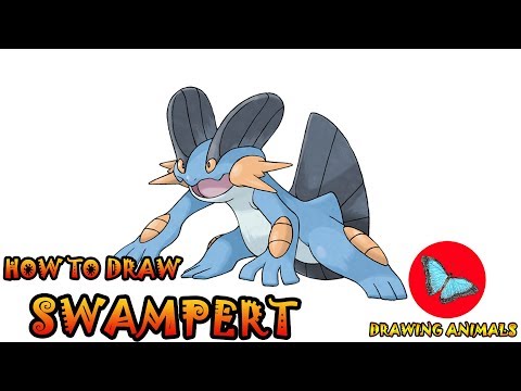 How To Draw Swampert Pokemon | Coloring and Drawing...