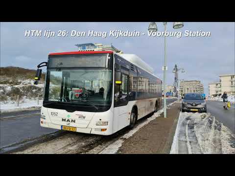 HTM lijn 26: Den Haag Kijkduin - Voorburg Station | Winter | 2021