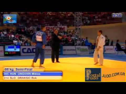 European Judo Championship Vienna 2010 Semifinal -66kg Ungvari Miklos (HUN)-Draksic (SLO)