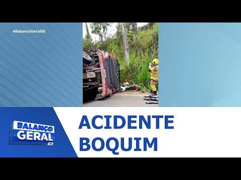 Acidente grave é registrado na rodovia estadual SE-282, entre Estância e Boquim - BGT