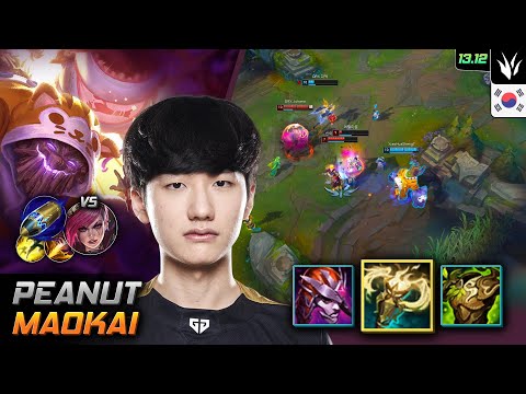 Peanut Maokai Jungle Build Radiant Virtue First Strike - LOL KR GrandMaster Patch 13.12
