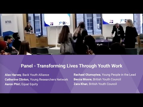 NYA Summit panel - Transforming Lives Through Youth Work