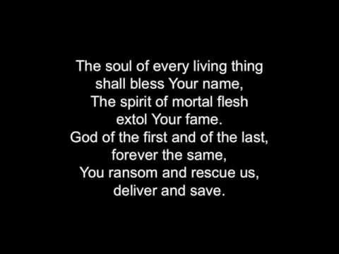 Nishmat Kol Chai (The Soul of Every Living Thing) - Lyrics