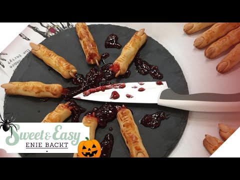 Halloween-Rezept 🎃🕷 Blutige Horrorfinger mit tollem Geschmack | Sweet & Easy - Enie backt | sixx