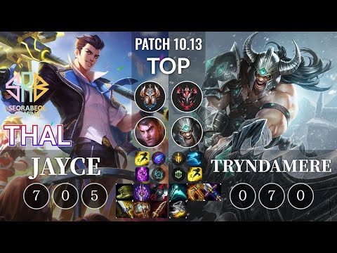 SRB Thal Jayce vs Tryndamere Top - KR Patch 10.13