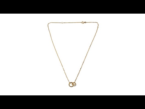 Passport to Gold 14K Interlocking Circle 18" Necklace