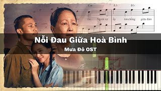Nỗi Đau Giữa Hoà Bình - Hoà Minzy - Mưa Đỏ OST | Hướng Dẫn Piano Kèm Sheet Nhạc VanDT