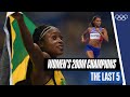 Last Five Women S 200m Champions