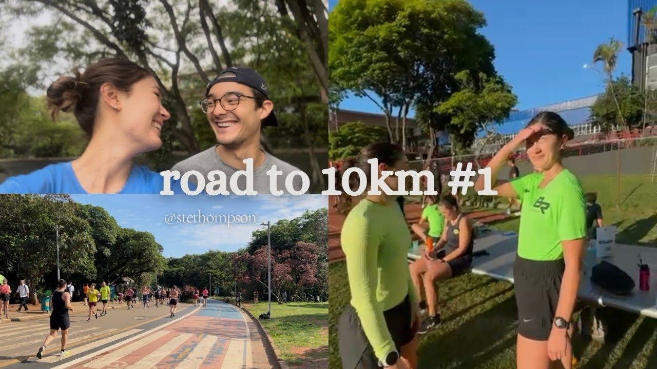 road to 10km #1 | quebrando no treino, pista-feira e longo 40 graus