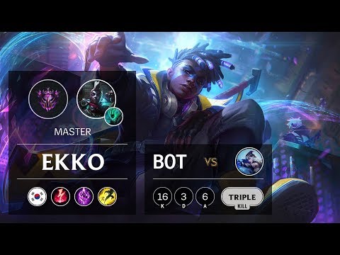 Ekko Bot vs Ashe - KR Master Patch 9.24