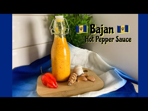 How to make BAJAN Hot pepper sauce | Caribbean hot pepper sauce