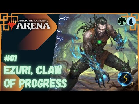 It's Showtime: Ezuri, Claw of Progress 🌲💧#01 - MTG Arena - Historic Brawl