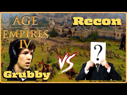 Age of Empires 4 - Grubby vs ReconN FFA English x Holy Roman Empire