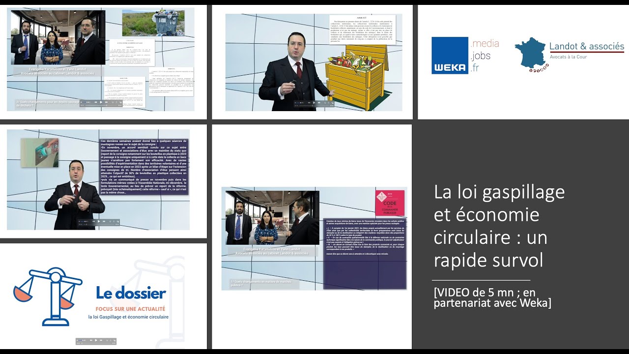 La loi gaspillage et économie circulaire : un rapide survol