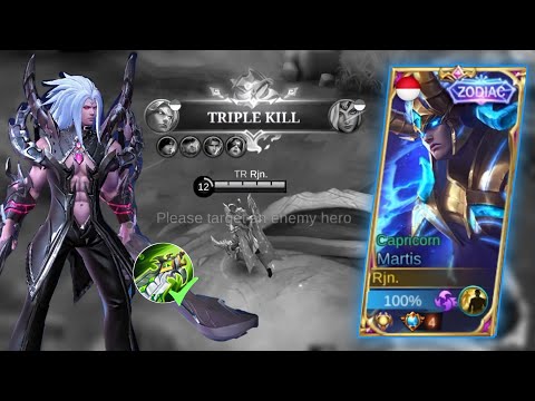 MARTIS TRIPLE KILL AUTO WIN❗GAMEPLAY TOP GLOBAL MARTIS INDONESIA 3000 MATCH - Mobile Legends